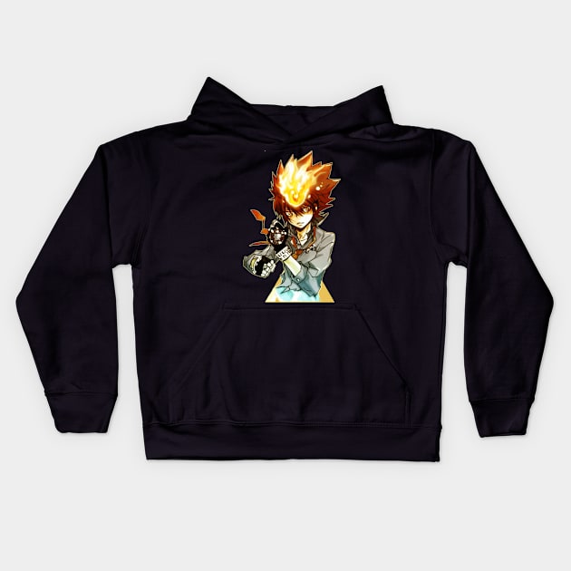 giotto hitman reborn Kids Hoodie by Sparkledoom